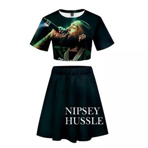 Nipsey Hussle skirt set